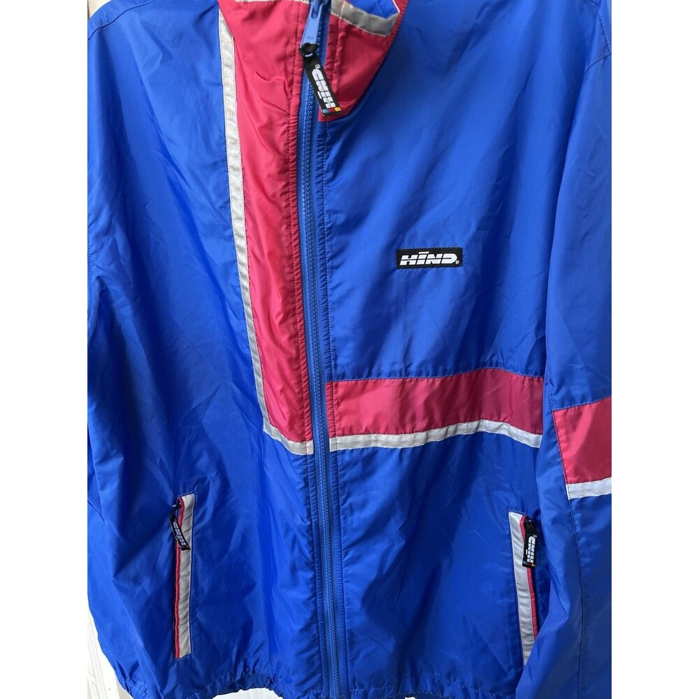 Vintage Late 1980s / Early 1990s Hind Performance Running Windbreaker Jacket - Picture 11 of 15